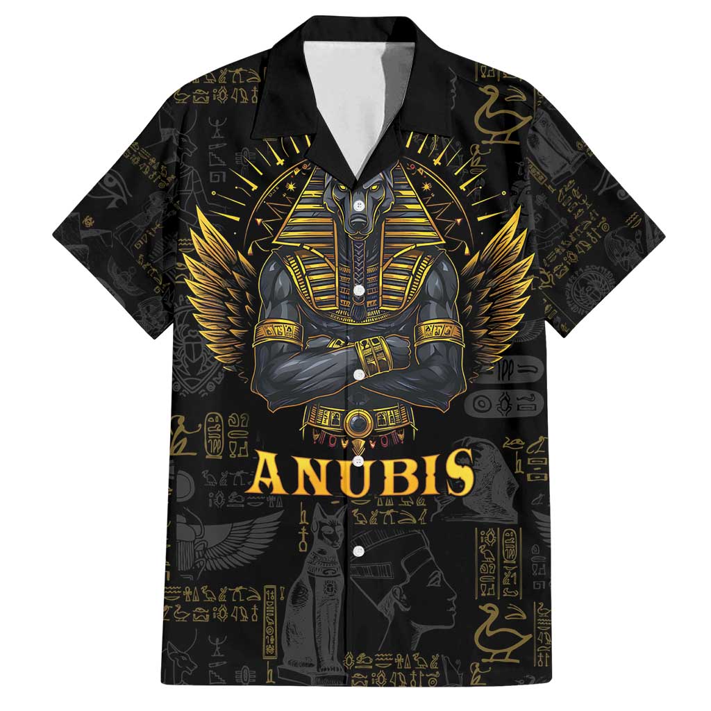 Anubis Egyptian God of Death Family Matching Off Shoulder Maxi Dress and Hawaiian Shirt LT9 - Wonder Print Shop