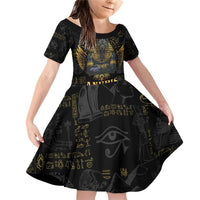 Anubis Egyptian God of Death Family Matching Off Shoulder Short Dress and Hawaiian Shirt LT9 - Wonder Print Shop