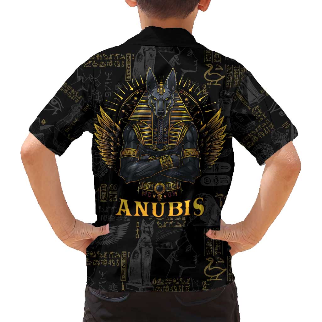 Anubis Egyptian God of Death Family Matching Puletasi and Hawaiian Shirt - Wonder Print Shop