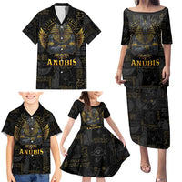 Anubis Egyptian God of Death Family Matching Puletasi and Hawaiian Shirt - Wonder Print Shop