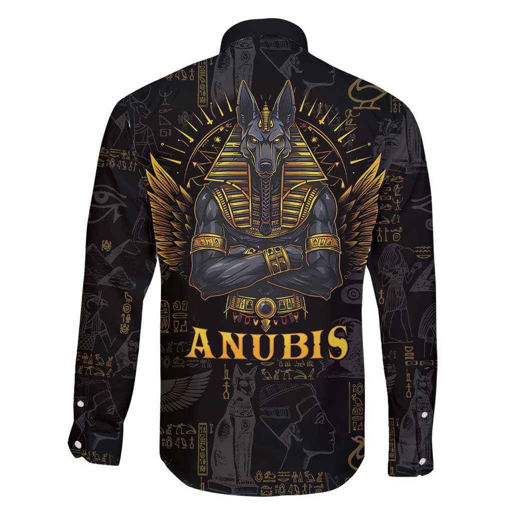 Anubis Egyptian God of Death Family Matching Short Sleeve Bodycon Dress and Hawaiian Shirt - Wonder Print Shop