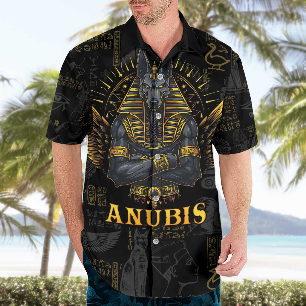 Anubis Egyptian God of Death Hawaiian Shirt - Wonder Print Shop