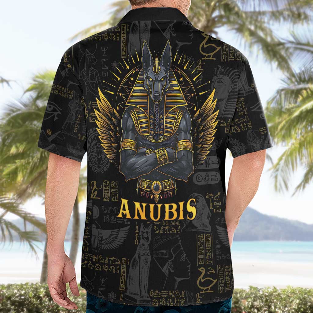 Anubis Egyptian God of Death Hawaiian Shirt - Wonder Print Shop