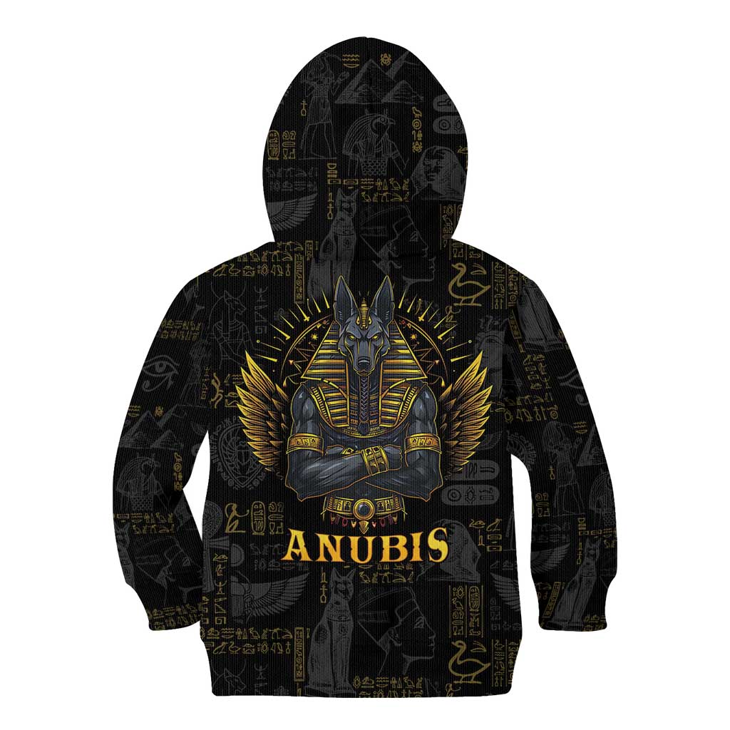Anubis Egyptian God of Death Kid Hoodie - Wonder Print Shop
