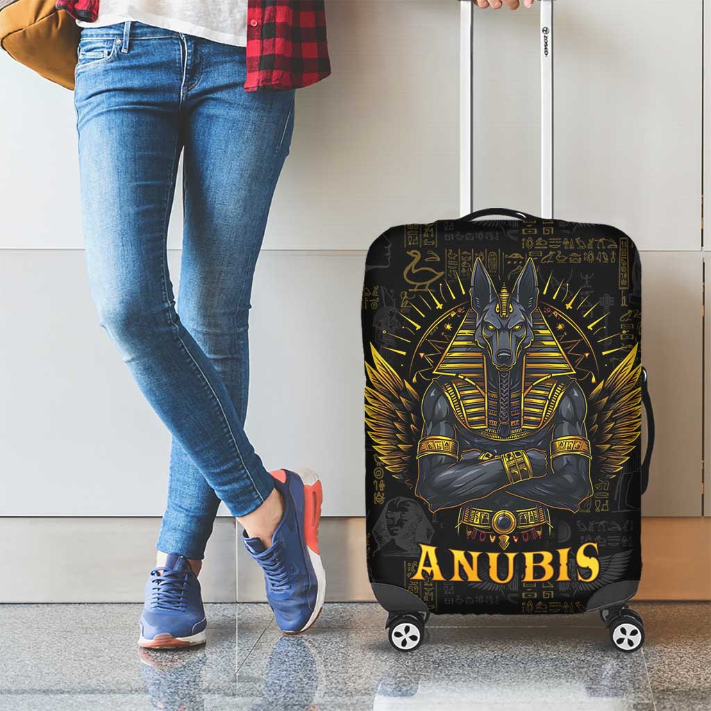 Anubis Egyptian God of Death Luggage Cover - Wonder Print Shop
