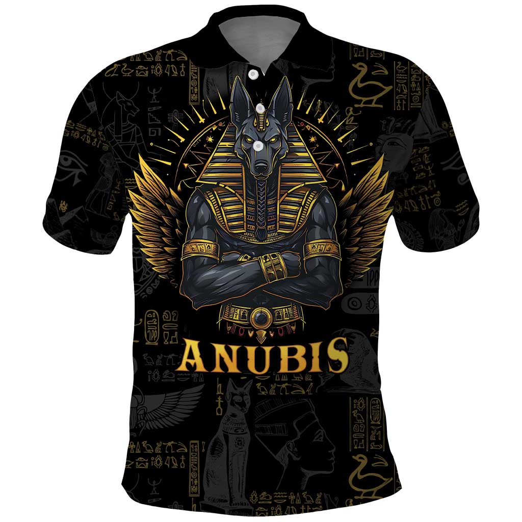 Anubis Egyptian God of Death Polo Shirt - Wonder Print Shop
