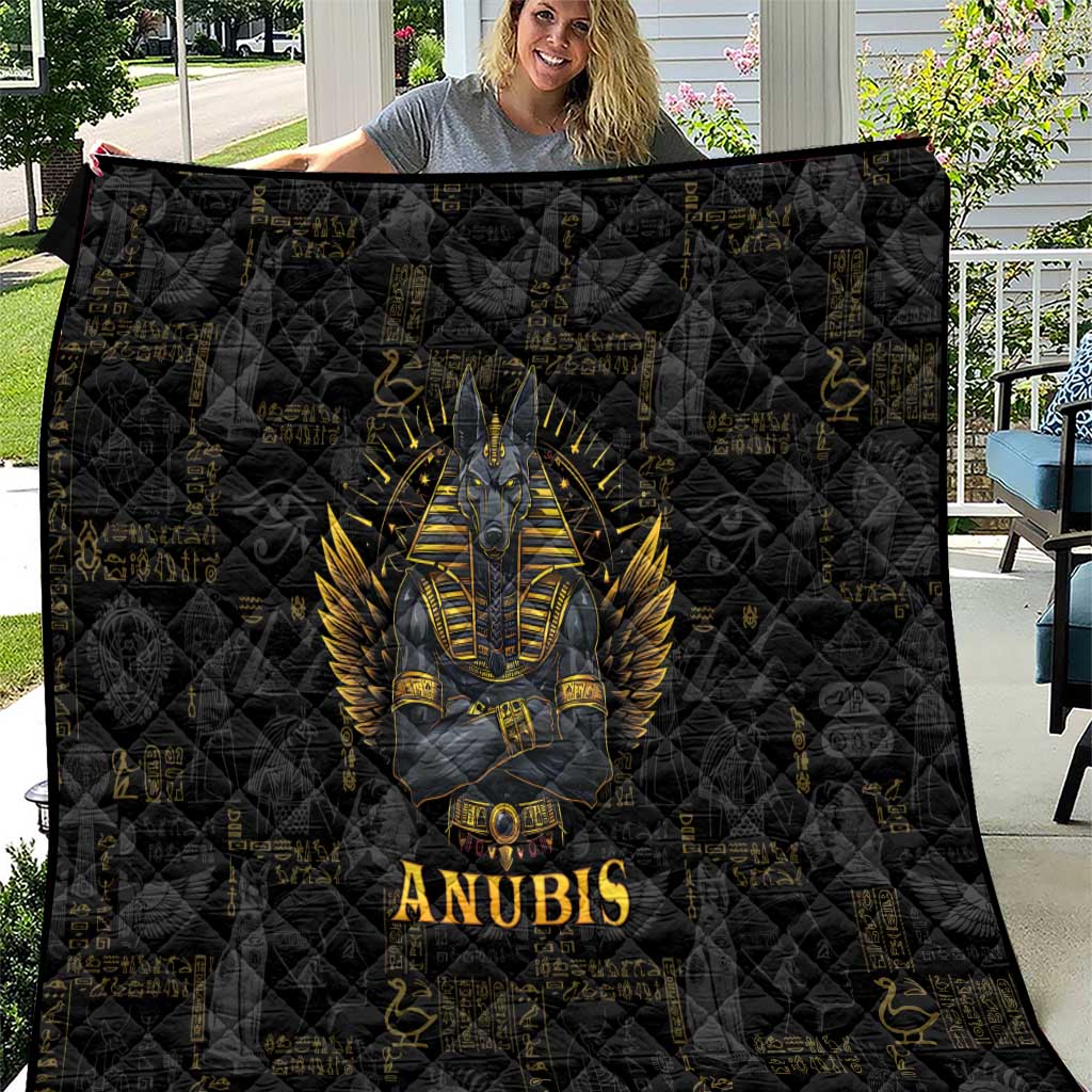 Anubis Egyptian God of Death Quilt - Wonder Print Shop