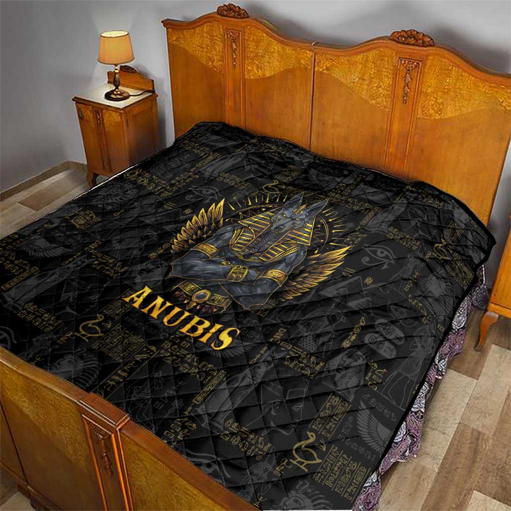 Anubis Egyptian God of Death Quilt - Wonder Print Shop