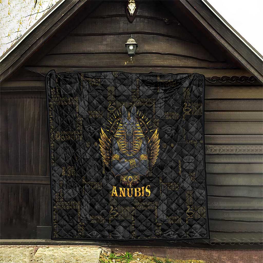 Anubis Egyptian God of Death Quilt - Wonder Print Shop