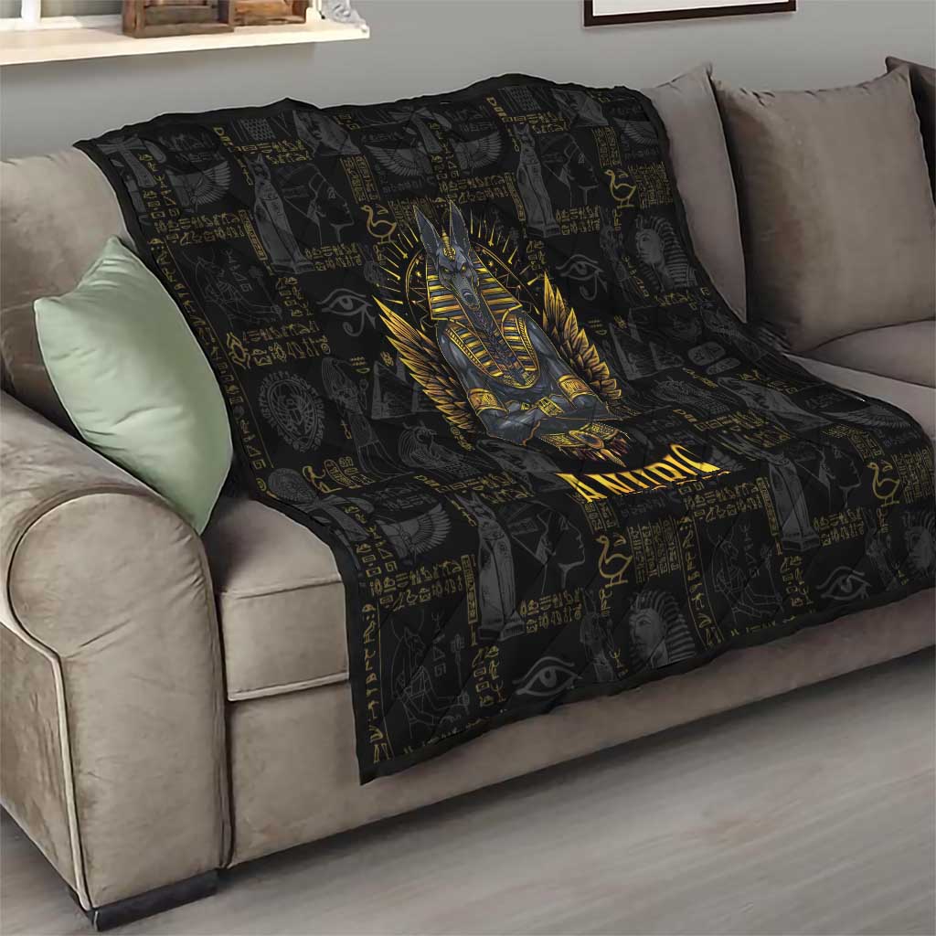 Anubis Egyptian God of Death Quilt - Wonder Print Shop