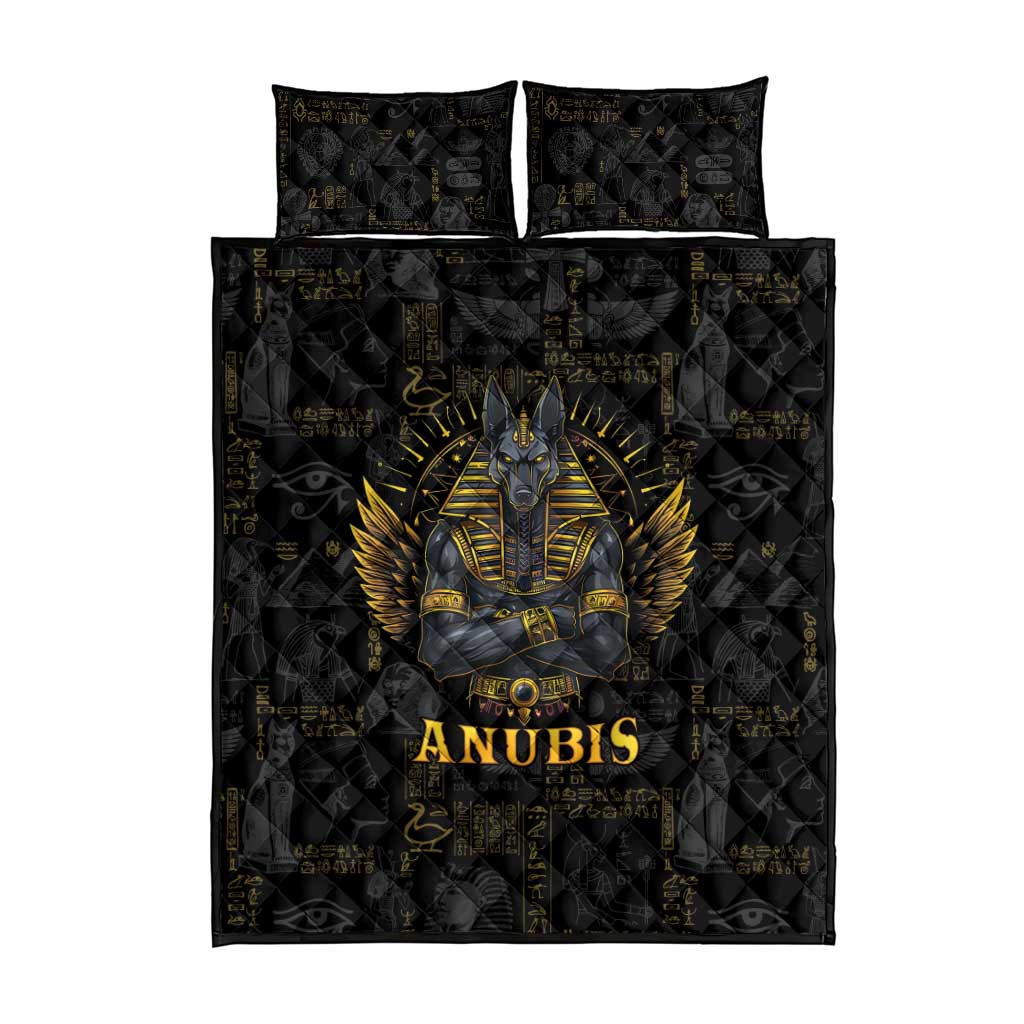 Anubis Egyptian God of Death Quilt Bed Set - Wonder Print Shop