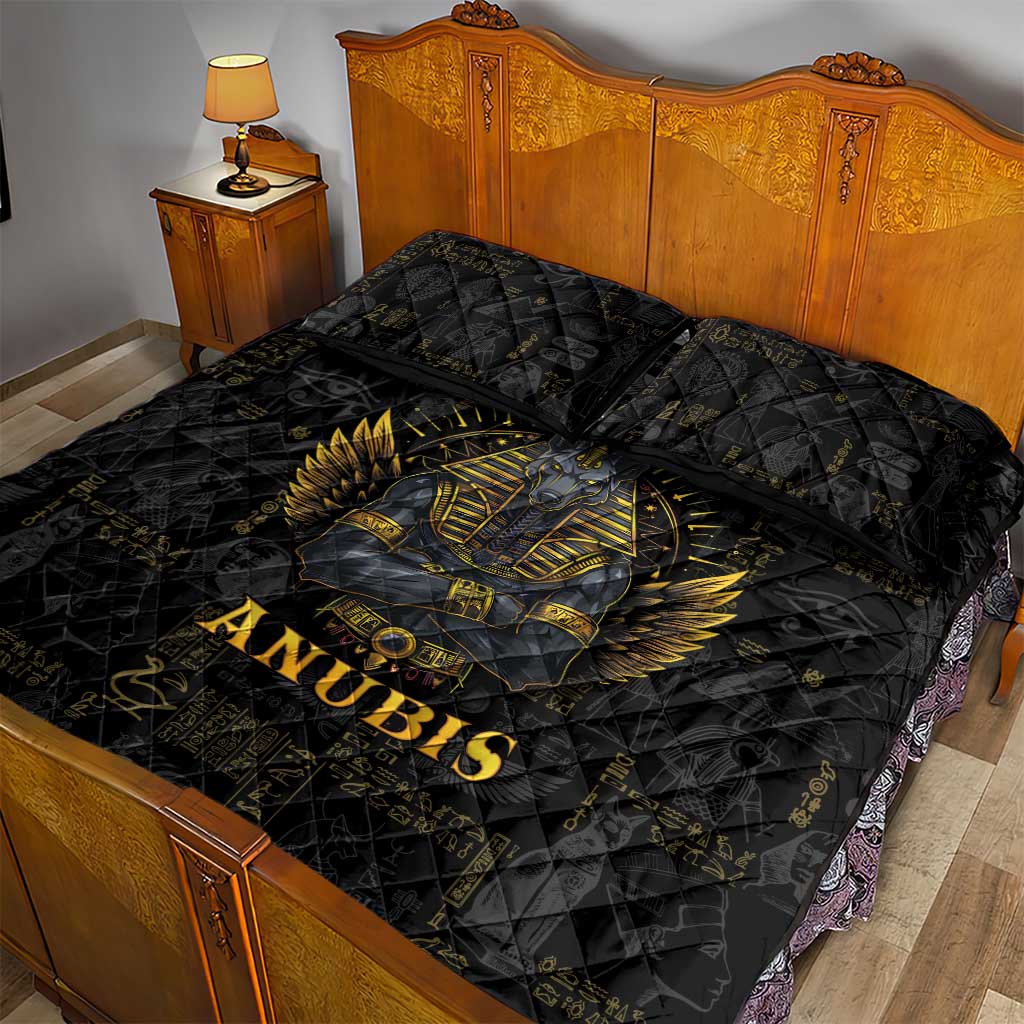Anubis Egyptian God of Death Quilt Bed Set - Wonder Print Shop