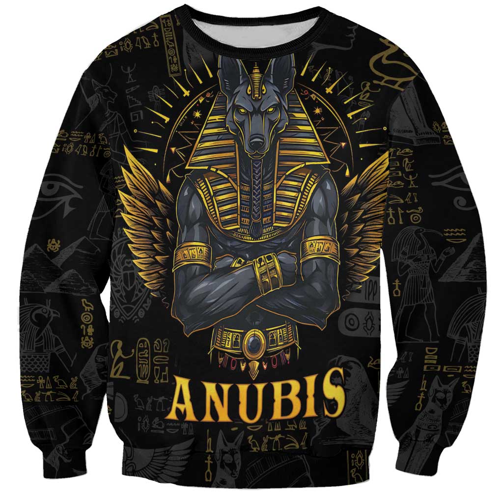 Anubis Egyptian God of Death Sweatshirt - Wonder Print Shop