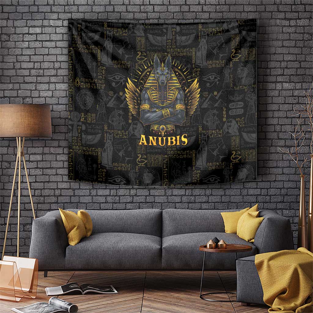 Anubis Egyptian God of Death Tapestry - Wonder Print Shop