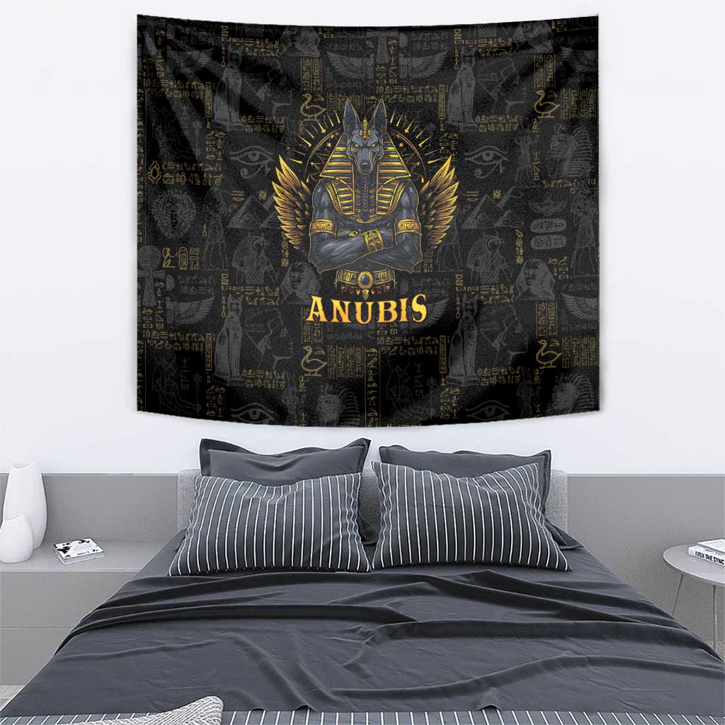 Anubis Egyptian God of Death Tapestry - Wonder Print Shop