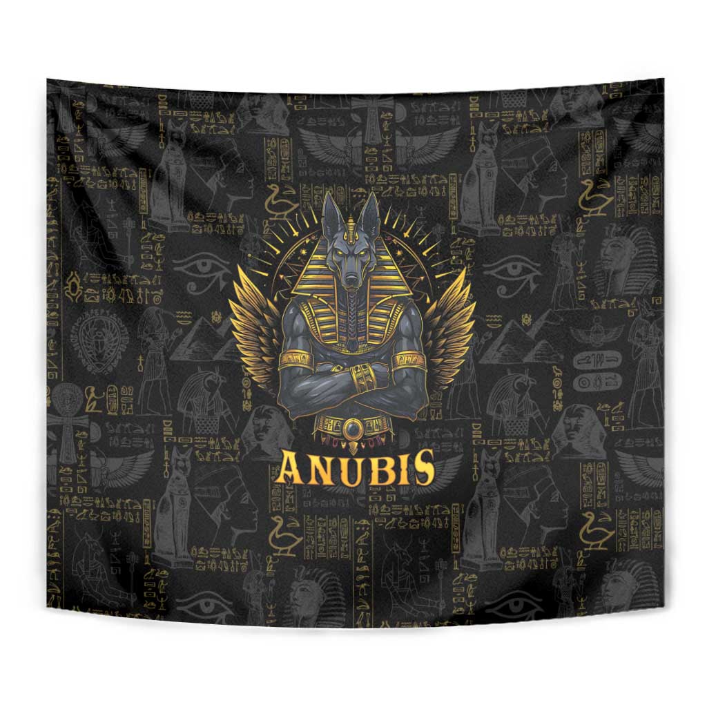 Anubis Egyptian God of Death Tapestry - Wonder Print Shop