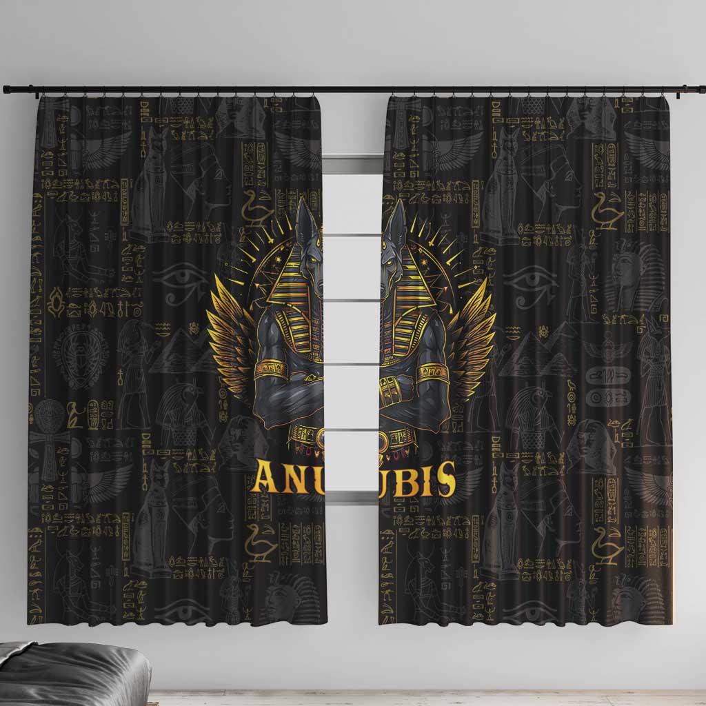 Anubis Egyptian God of Death Window Curtain - Wonder Print Shop