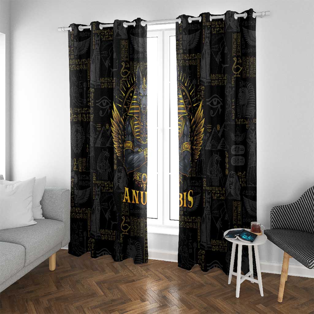 Anubis Egyptian God of Death Window Curtain - Wonder Print Shop