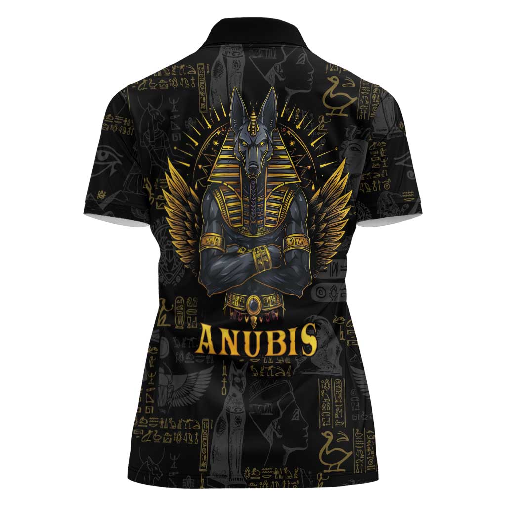 Anubis Egyptian God of Death Women Polo Shirt - Wonder Print Shop