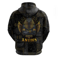 Anubis Egyptian God of Death Zip Hoodie - Wonder Print Shop