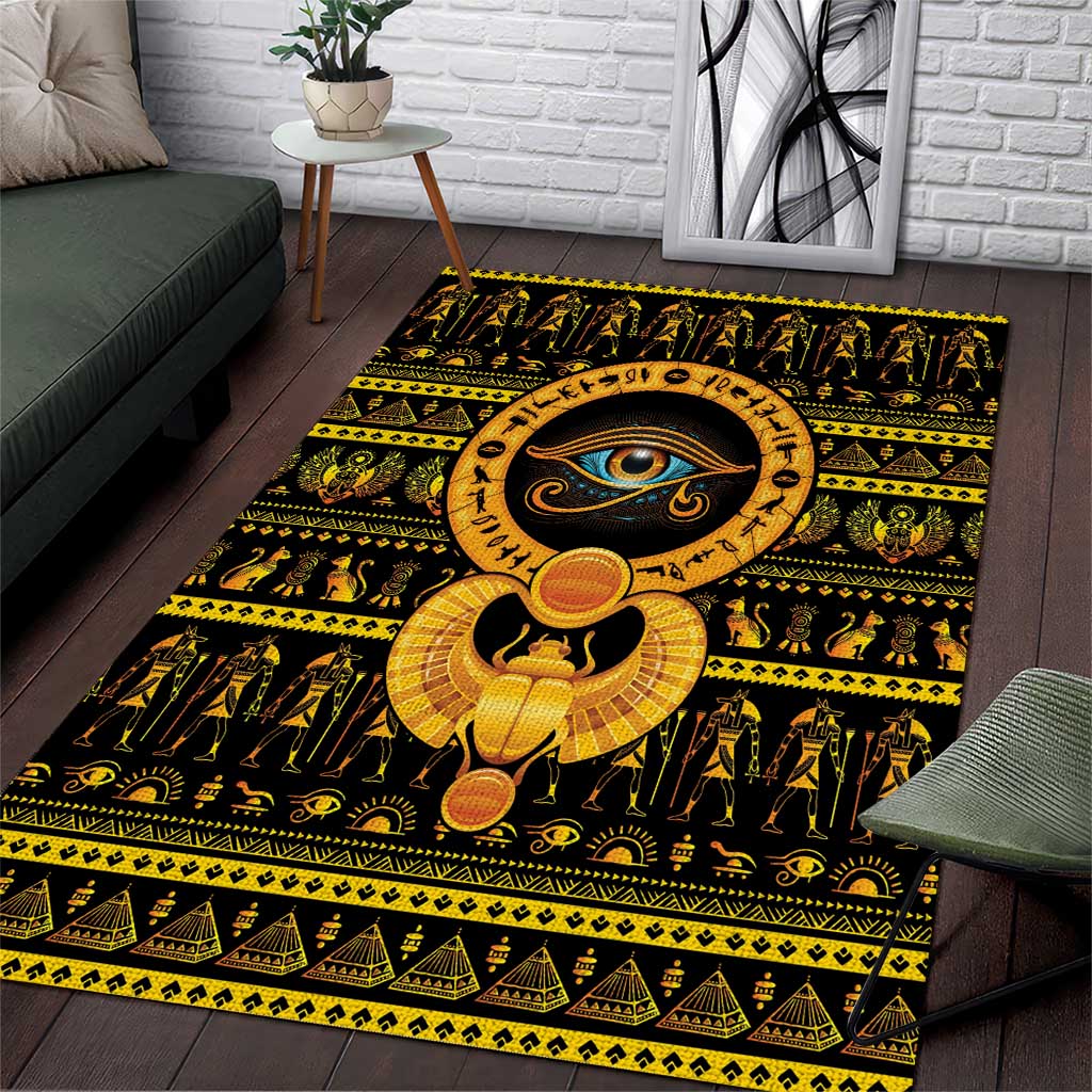 Egyptian God of The Sun Eye of Ra Area Rug LT9 - Wonder Print Shop