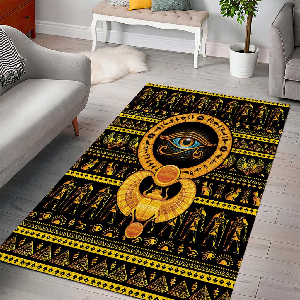 Egyptian God of The Sun Eye of Ra Area Rug LT9 - Wonder Print Shop