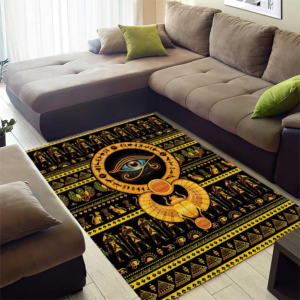 Egyptian God of The Sun Eye of Ra Area Rug LT9 - Wonder Print Shop