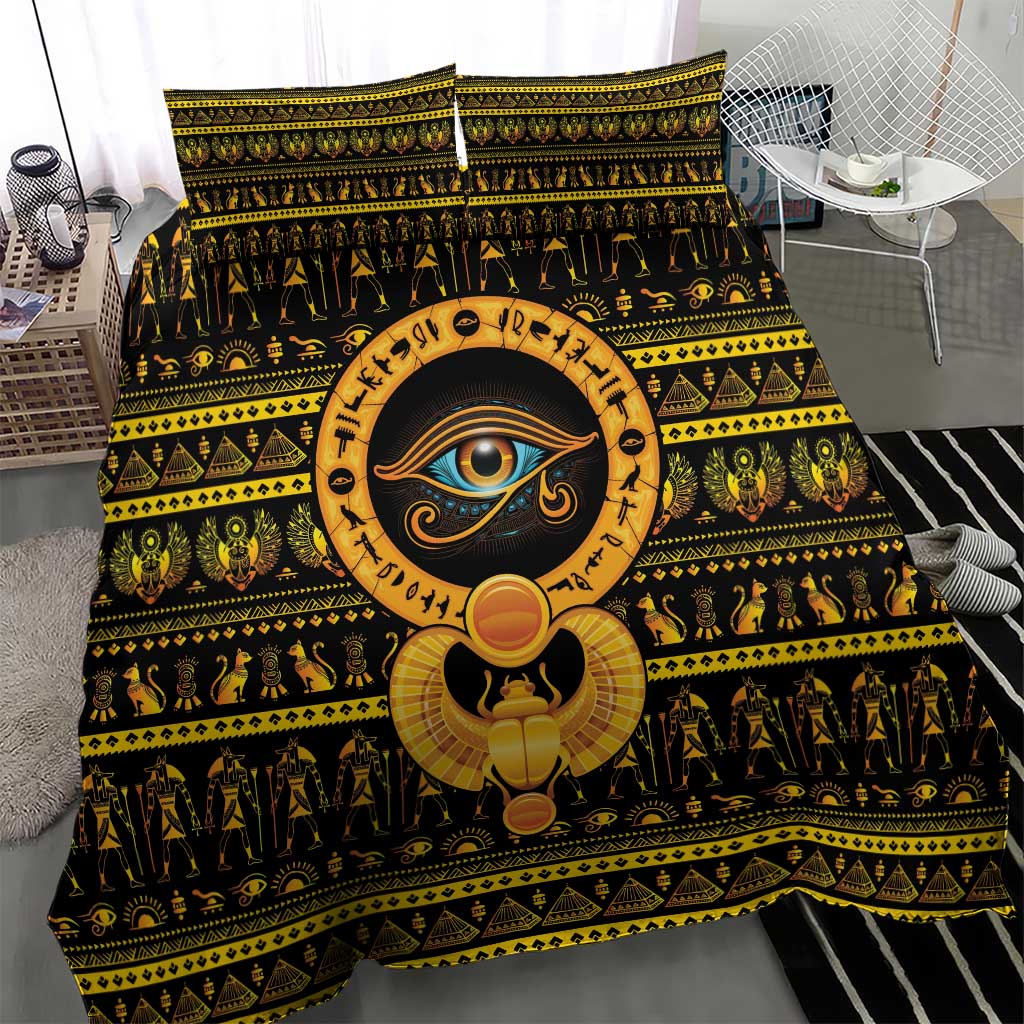 Egyptian God of The Sun Eye of Ra Bedding Set LT9 - Wonder Print Shop