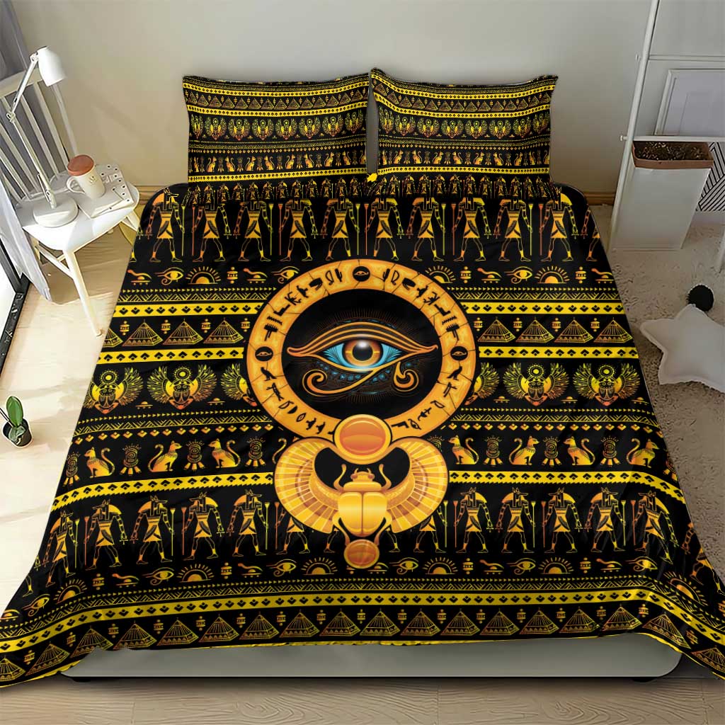 Egyptian God of The Sun Eye of Ra Bedding Set LT9 - Wonder Print Shop