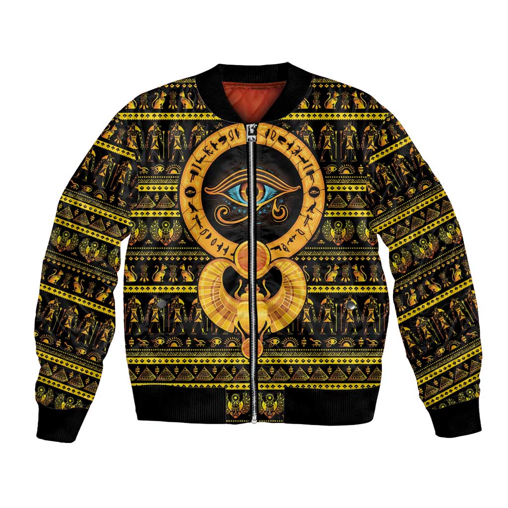 Egyptian God of The Sun Eye of Ra Bomber Jacket LT9 - Wonder Print Shop