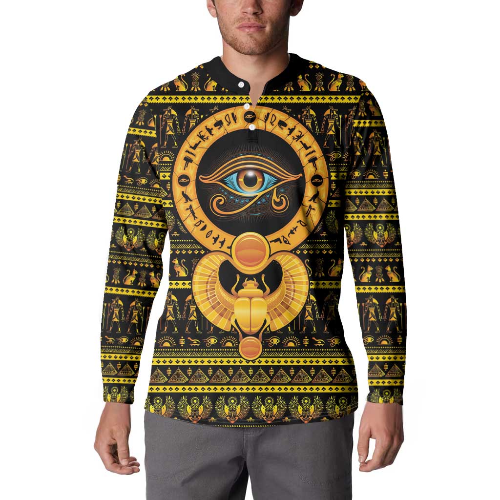 Egyptian God of The Sun Eye of Ra Button Sweatshirt LT9 - Wonder Print Shop