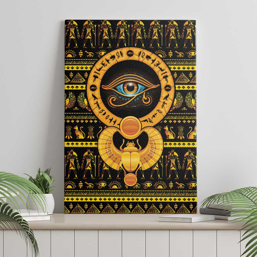 Egyptian God of The Sun Eye of Ra Canvas Wall Art LT9 - Wonder Print Shop