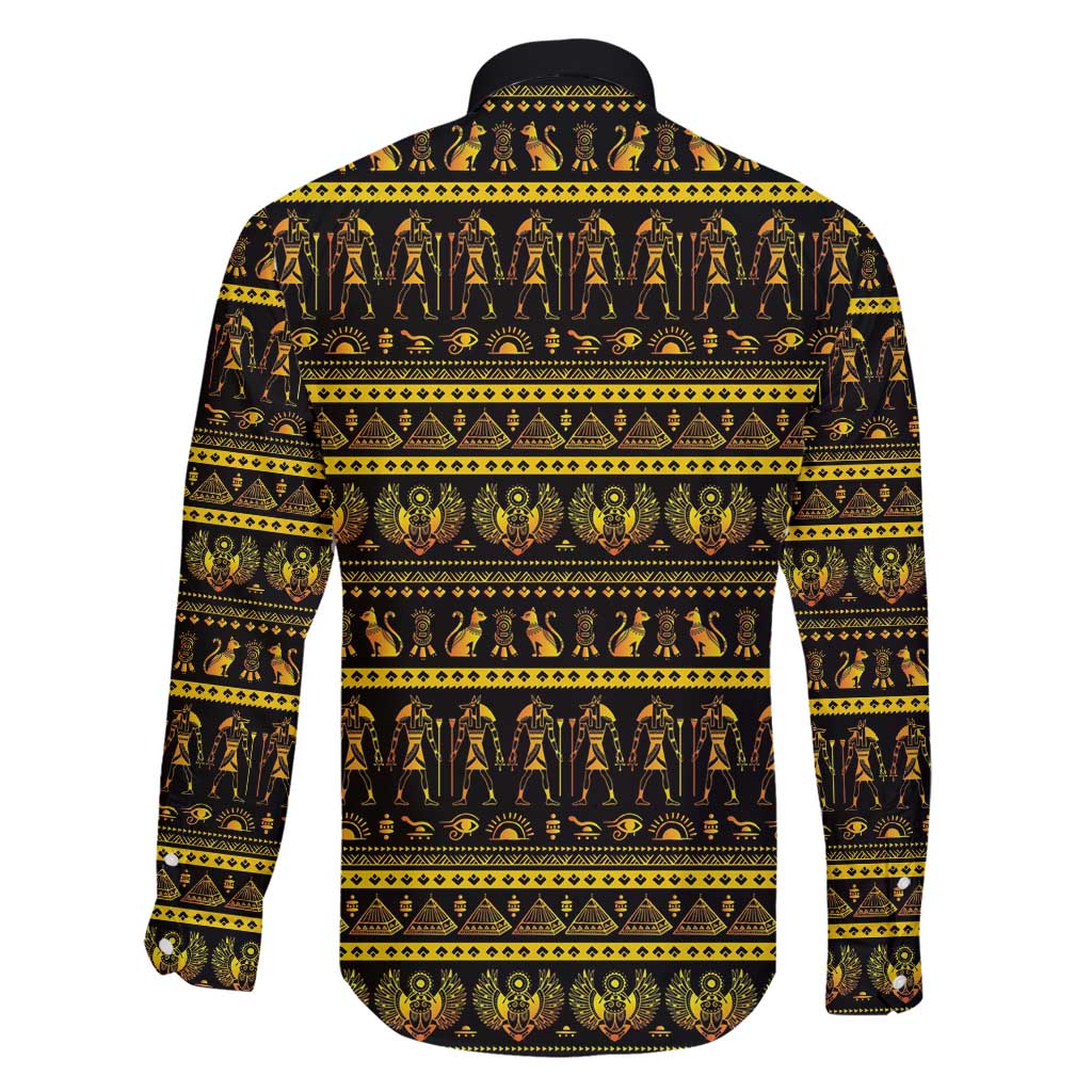 Egyptian God of The Sun Eye of Ra Family Matching Long Sleeve Bodycon Dress and Hawaiian Shirt LT9 - Wonder Print Shop
