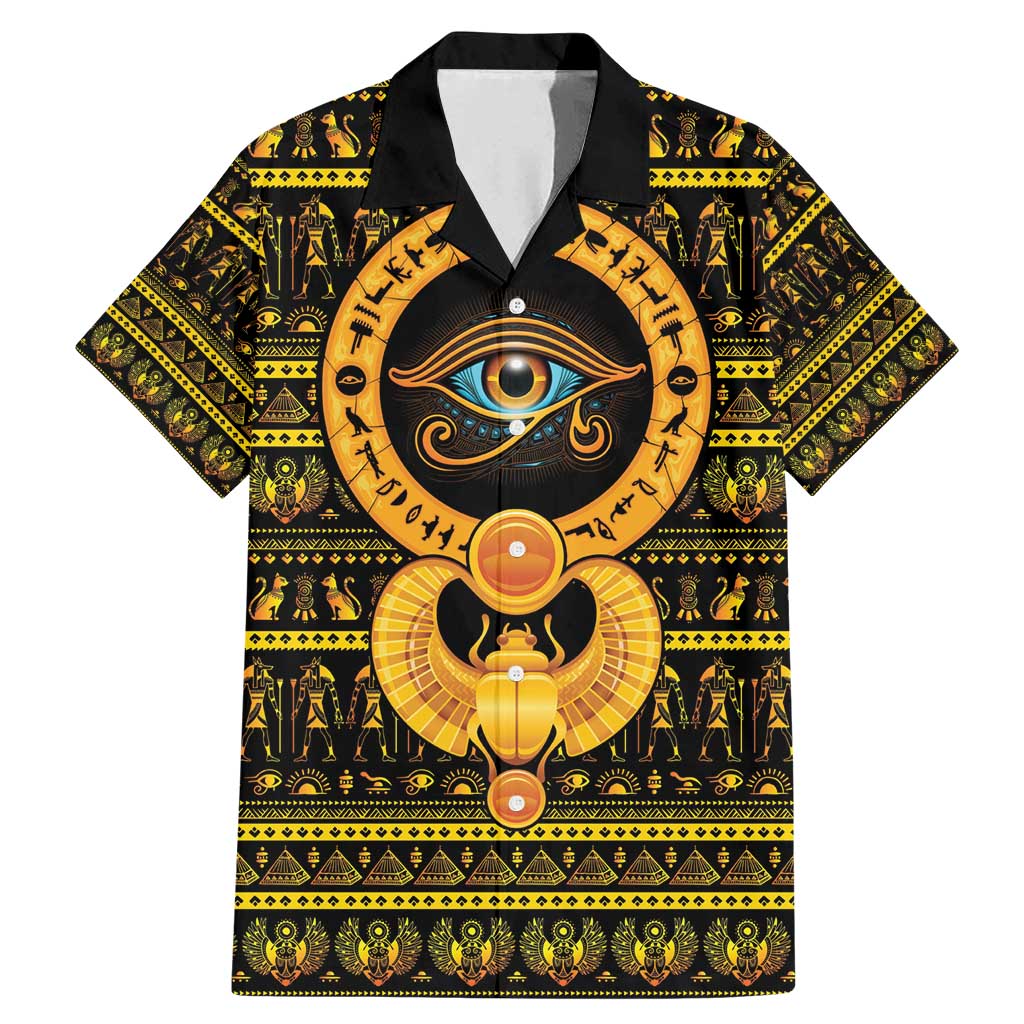 Egyptian God of The Sun Eye of Ra Family Matching Mermaid Dress and Hawaiian Shirt LT9 - Wonder Print Shop