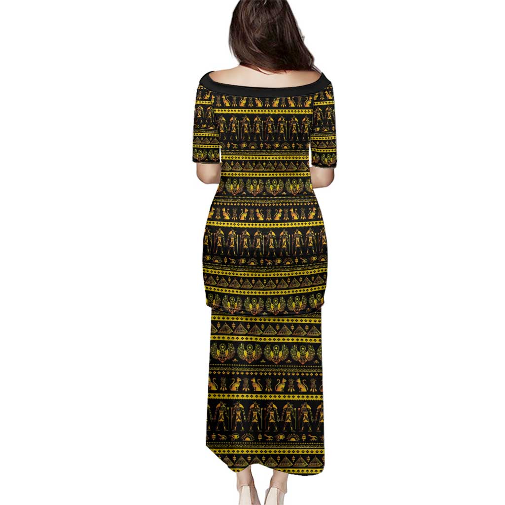 Egyptian God of The Sun Eye of Ra Family Matching Puletasi and Hawaiian Shirt - Wonder Print Shop