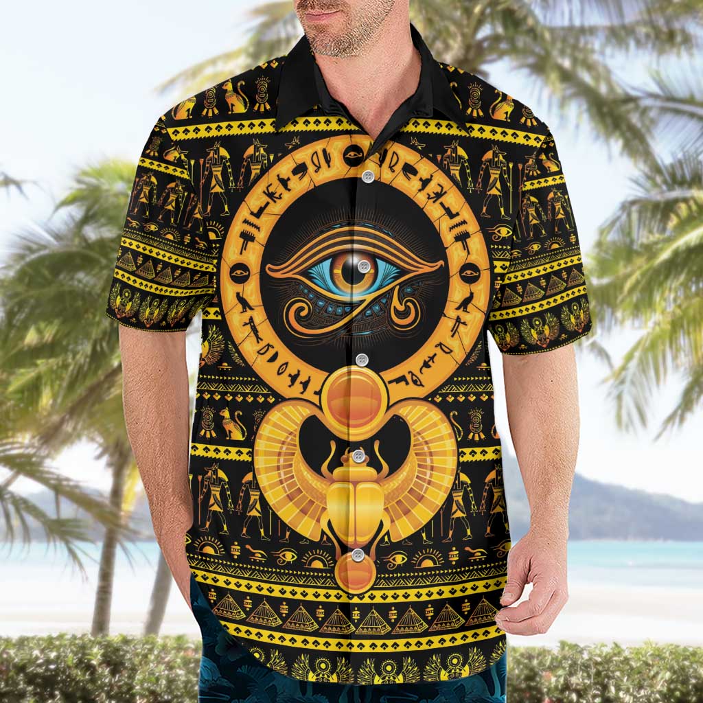 Egyptian God of The Sun Eye of Ra Hawaiian Shirt - Wonder Print Shop
