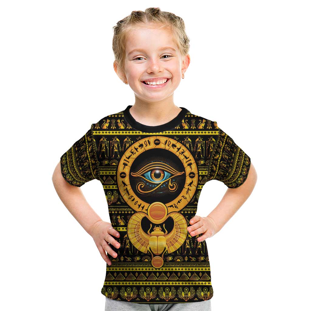 Egyptian God of The Sun Eye of Ra Kid T Shirt - Wonder Print Shop