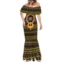 Egyptian God of The Sun Eye of Ra Mermaid Dress - Wonder Print Shop
