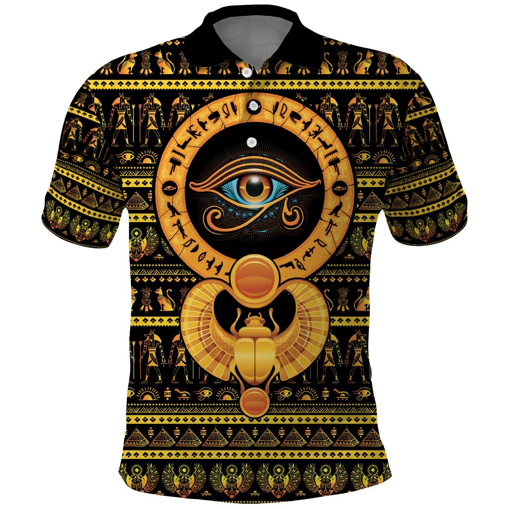 Egyptian God of The Sun Eye of Ra Polo Shirt - Wonder Print Shop