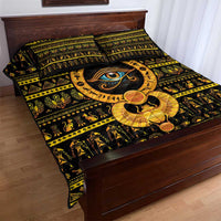 Egyptian God of The Sun Eye of Ra Quilt Bed Set - Wonder Print Shop