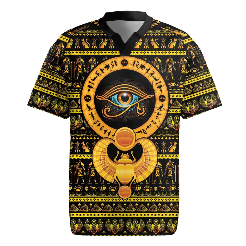 Egyptian God of The Sun Eye of Ra Rugby Jersey - Wonder Print Shop