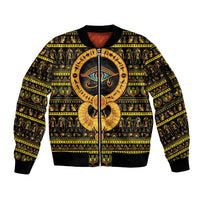 Egyptian God of The Sun Eye of Ra Sleeve Zip Bomber Jacket - Wonder Print Shop