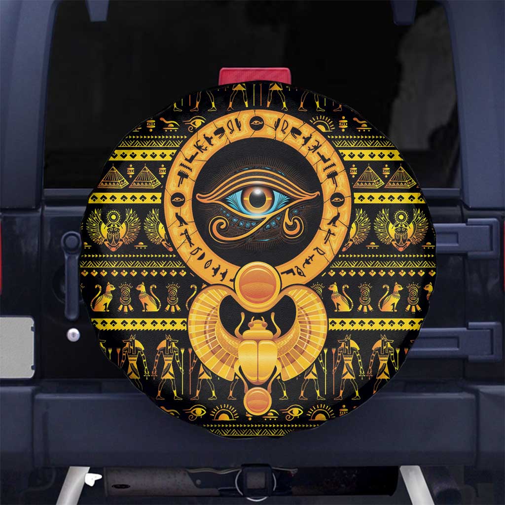 Egyptian God of The Sun Eye of Ra Spare Tire Cover - Wonder Print Shop