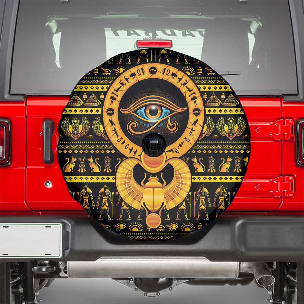 Egyptian God of The Sun Eye of Ra Spare Tire Cover - Wonder Print Shop