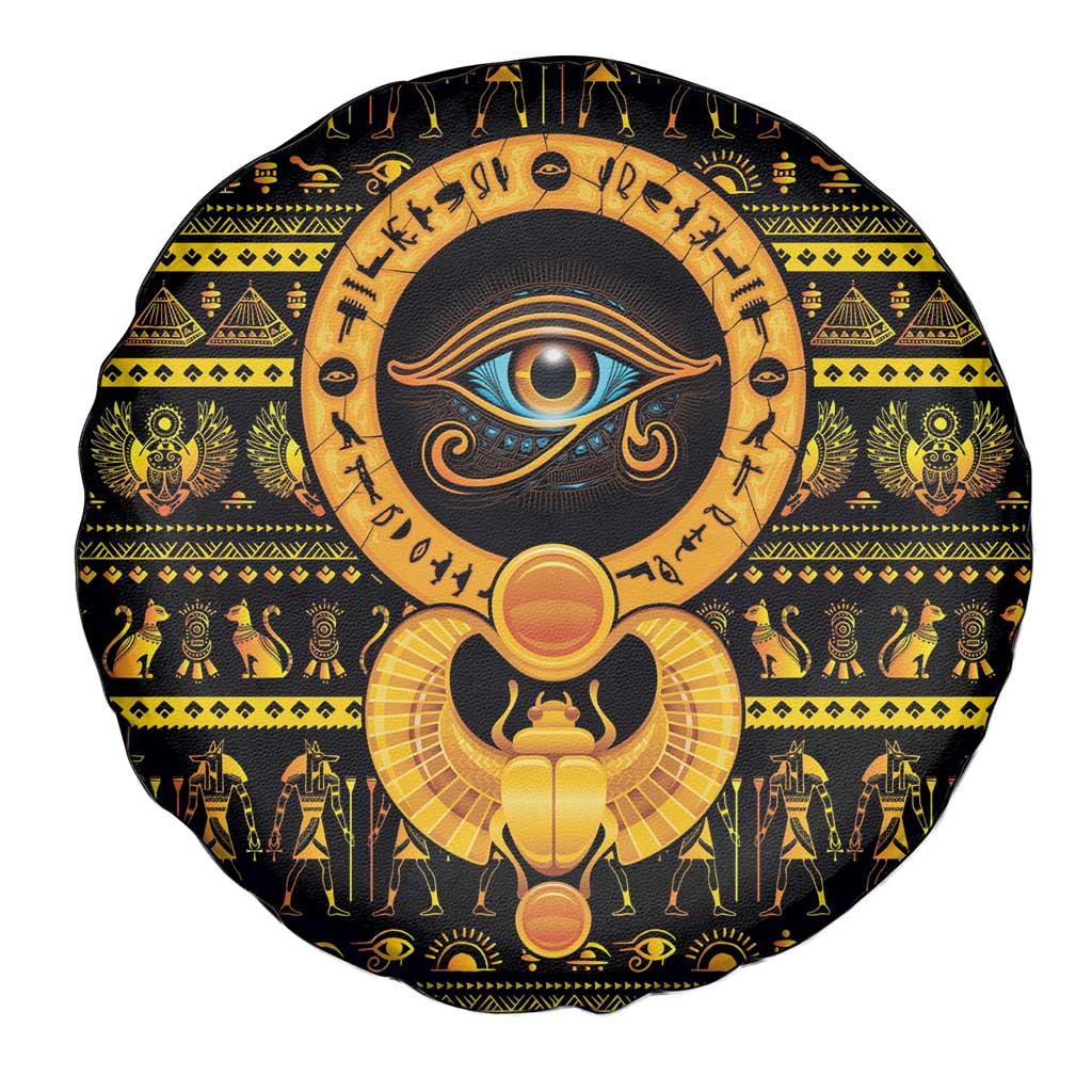 Egyptian God of The Sun Eye of Ra Spare Tire Cover - Wonder Print Shop
