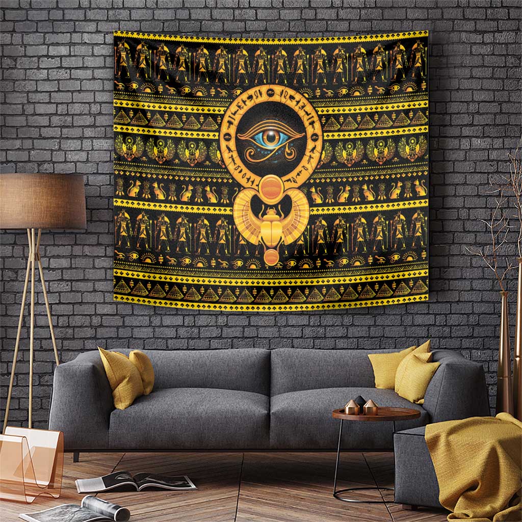 Egyptian God of The Sun Eye of Ra Tapestry - Wonder Print Shop