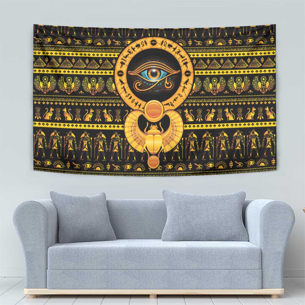 Egyptian God of The Sun Eye of Ra Tapestry - Wonder Print Shop