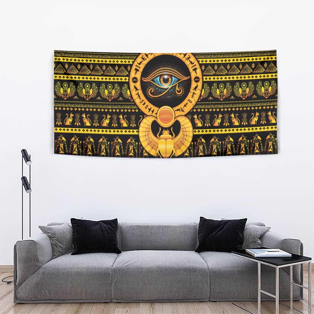 Egyptian God of The Sun Eye of Ra Tapestry - Wonder Print Shop