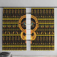 Egyptian God of The Sun Eye of Ra Window Curtain - Wonder Print Shop