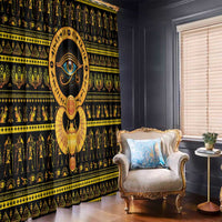 Egyptian God of The Sun Eye of Ra Window Curtain - Wonder Print Shop